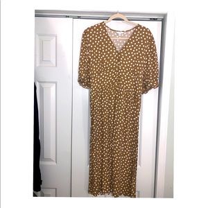 🤎 brown polka dot vintage style dress🤎